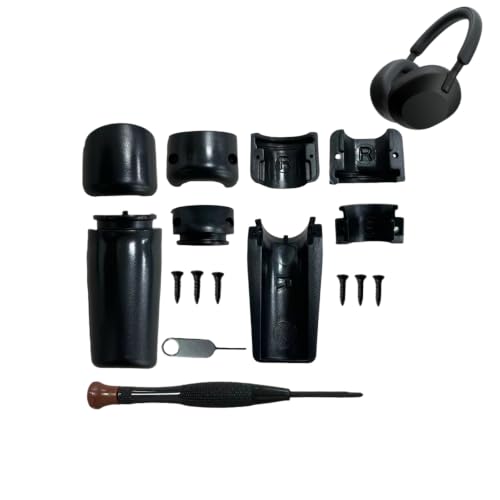 Hinge Repair Kit for Sony WH-1000XM5 Side Cover Repair Left+Right(Black)