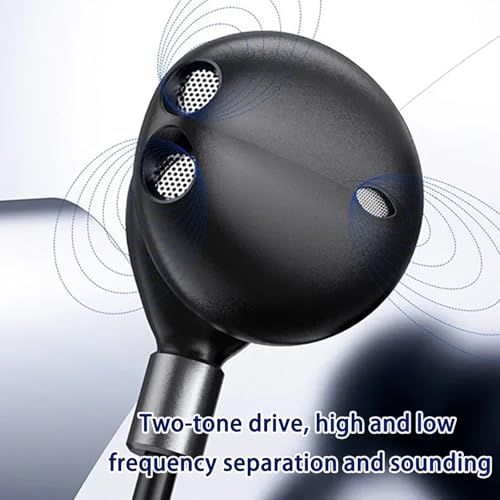 Anti Winding Corded Earphones Featuring Retractable Design and Durability Braided Cable Anti Tangling in Ear Earphones - color: White