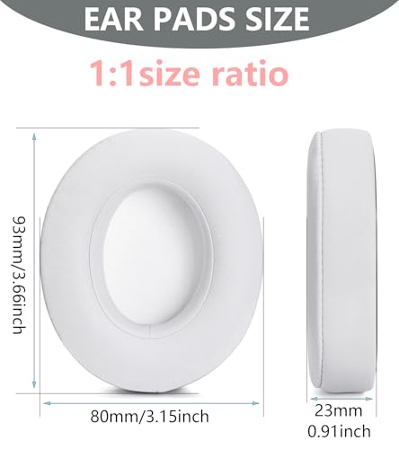 Replacement Ear Pads Compatible with Beats Studio 3 Wireless White - color: White
