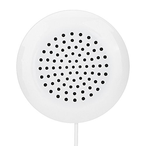 ASHATA Portable Pillow Speaker, Mini Stereo Speaker with 3.5mm Aux Plug for MP3 Phone, CD Player, etc (White)