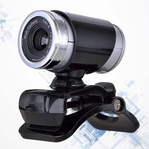 NOLITOY USB 720P Webcam with Microphone and Clip, Black Plastic Camera | Built in Noise Reduction, 30FPS Video, USB 2.0 Connection, for Teleconference and Photo Use