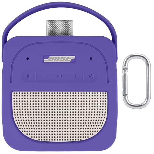 Silicone Cover for Bose SoundLink Micro 2nd Bluetooth Speaker | Scratch-resistant, Unhindered Sound, Silicone Construction, Portable Carrying Silicone Cover, Purple Silicone Cover - color: Purple Cover