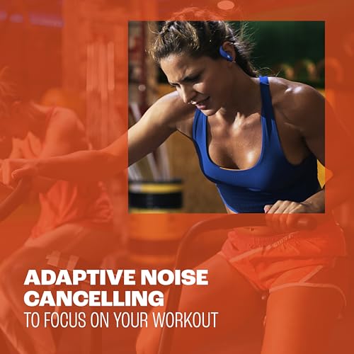 JBL Endurance Peak 4 - Cancelling Sport Earbuds - Purple | Adaptive Noise Cancelling with Smart Ambient, IP68 water and dust proof, Secure fit with TwistLock design - color: Purple