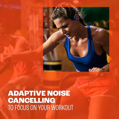 JBL Endurance Peak 4 - Cancelling Sport Earbuds - Purple | Adaptive Noise Cancelling with Smart Ambient, IP68 water and dust proof, Secure fit with TwistLock design - color: Purple