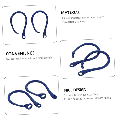 Anti-Lost Ear Hook Holders Silicone Ear Hooks for /3 Secure Earbud Holders for Running Gym Yoga Walking 2 Pairs 2.36 X 1.69 X 0.39 in