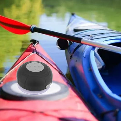 Bluetooth Shower Speaker Waterproof Wireless Mini Small Cute Portable Water Resistant Bathroom Speaker Suction Cup, Handsfree Speakerphone with Built-in Mic,4hrs of Playtime - Black - color: Black