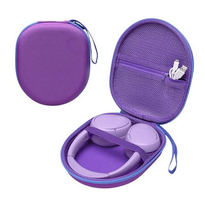 Headphone Headset Case Compatible with JBL Tune 520BT 720BT/BERIBES/KVIDIO/Soundcore by Anker/Sony Wireless On-Ear Headphones, Dark Purple - color: Dark Purple