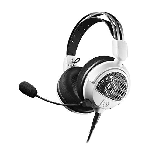 Audio-Technica ATH-GDL3WH Open-Back Gaming Headset, White (Renewed)