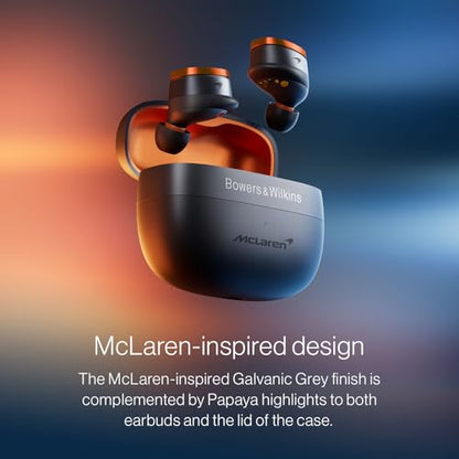 Bowers & Wilkins Pi8 McLaren Edition Wireless Earbuds with 3 Built-in Mics - color: McLaren Grey