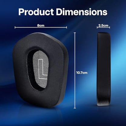 Ear Pads Replacement for Logitech G733 / G335 Lightspeed Wireless Gaming Headset by MMOBIEL - Cooling Gel Ear Pad Cushions - Noise Isolation Earpads Replacement – Black