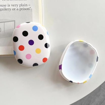 Case Compatible with AirPods Max Headphones, Soft TPU Cute Colorful Polka Dots Anti-Scratch Protective Ear Cup Covers Headphone Cases for Woman Kids - color: Colorful polka dots
