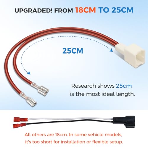 72-7401 Speaker Harness，Car Door Speaker Wiring Adapter Plug (4PCS) | Thicker Longer Cable for Nissan Murano, Altima, Rogue, Frontier, Infiniti FX, M35, G25