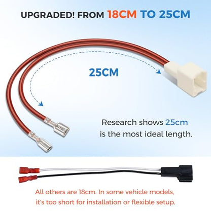 72-7401 Speaker Harness，Car Door Speaker Wiring Adapter Plug (4PCS) | Thicker Longer Cable for Nissan Murano, Altima, Rogue, Frontier, Infiniti FX, M35, G25