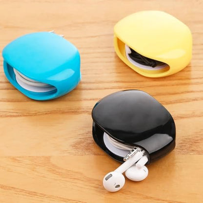 Automatic Retractable Cable for Charging Wires, Earphones | Metal Case | Travel & Home Use