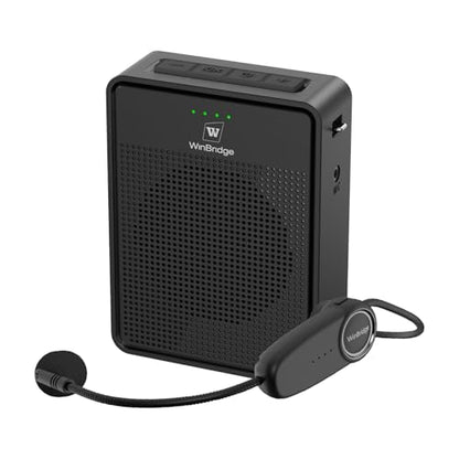 Voice Amplifier Wireless Microphone Headset B002, Original Sound Portable | Microphone and Speaker Set, 15W Megaphone Speaker with Bluetooth Mic, Personal PA System for Teachers Classroom Tour Guide