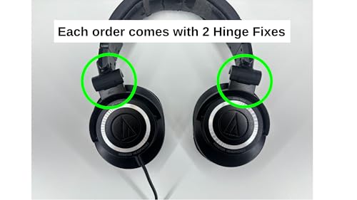 2X Audio Technica ATH-M50 / ATH-M50x / M50x / M50 Hinge Repair Fix Kit, Headphone Accessories, Repair Parts