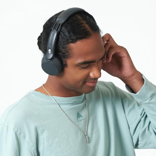 Skullcandy Icon 180 Wireless On-Ear Bluetooth Headphones - True Black | 50 Hours Battery, Lightweight and Travel Ready, Secure Fit, Sweat and Water Resistant, Microphone iPhone Android, Foldable - color: True Black
