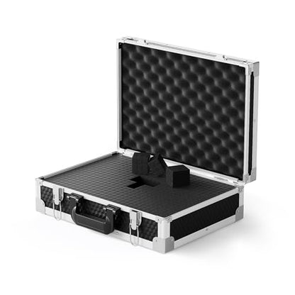 Phenyx Pro Medium Carrying Case with Customizable Pre-Diced Foam PCSE-M | Aluminum Alloy Frame, Protective Gear Storage, Single/Dual Wireless Mic Systems, Equipment Transport - size: Medium (17.1×12.6×4.1 Inch)
