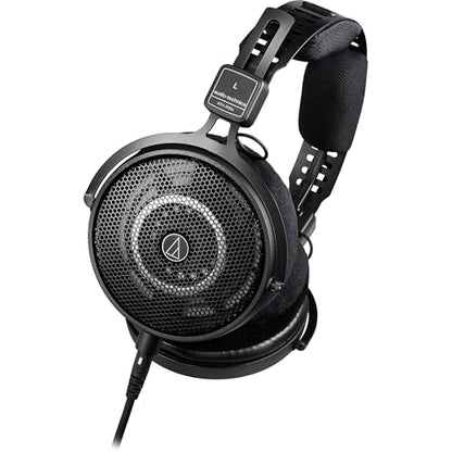 Audio-Technica ATH-R50x Open-Back Reference Headphones with Full-Sized Hard Headphone Case & Cloth (3 Items)