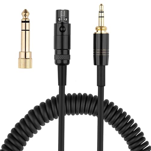 Replacement Audio Cable Compatible With Beyerdynamic DT 1990 Pro, DT 1770 Pro, DT 990 Pro, DT 990 Pro X, DT 770 Pro, DT 770 Pro X Headphone, for AKG Q701, Q702, with 6.35mm Adapter (4.6 FT-13.4 FT)