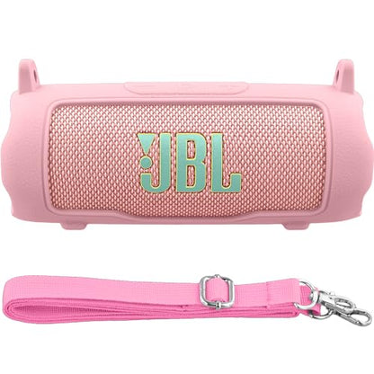 Silicone Cover for JBL Flip 7 Portable Bluetooth Speaker | Scratch-resistant, Unhindered Sound, Silicone Construction, Portable Carrying Silicone Cover, Pink Silicone Cover - color: Pink Cover