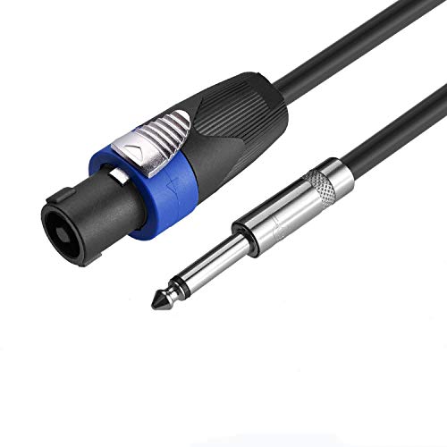 Pro 100ft 12 Gauge Speakon to 1/4 Male Audio Speaker Cable, Single - size: 100ft