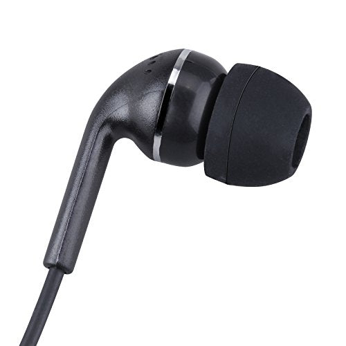 2Pack Walkie Talkie Earpiece 1-Pin 2.5mm Compatible with Motorola Talkabout | in-Ear Two-Way Radio Headset with Mic, Two Way Radio Earpiece with PTT