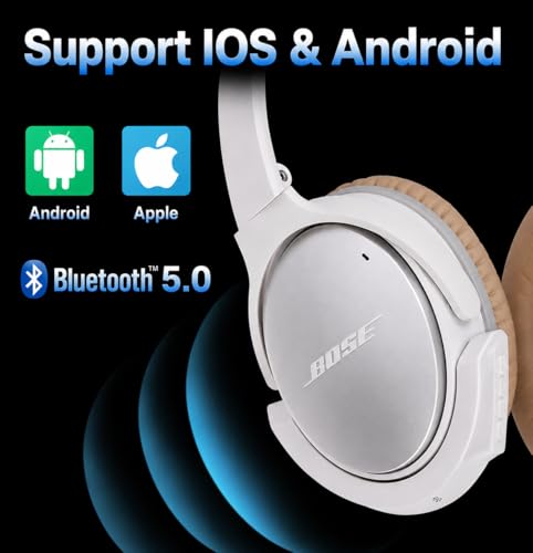 aptX Wireless Bluetooth Adapter for Bose QuietComfort 25, White - color: White