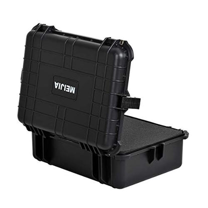 MEIJIA All Weather IP67 Waterproof Hard Camera Case,Hard Protective Case,Hard Case with Customizable Foam,Fit Use of Drones,Camera,Equipments,Pistols(Black,19.78x15.77x7.41inches) - color: Black, size: 19.78x15.77x7.41inches