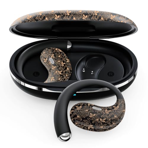 Open Ear Headphones - Bluetooth 6.0 Wireless Earbuds for Sports and Running, 36H Playtime, Air Conduction Over-Ear Buds with Mic, Sweatproof Workout Earphones for iPhone and Android, Black
