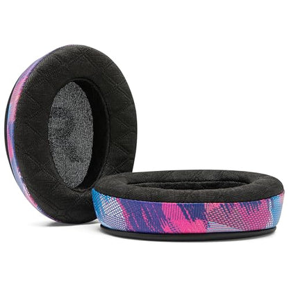 WC Freeze V2 Cloud - Angled Cooling Gel Earpads Compatible with HyperX Cloud Series by Wicked Cushions | Angled Pads for Extreme Comfort, New Freeze V2 Cooling Fabric, Extra Thick | Speed Racer - color: Speed Racer