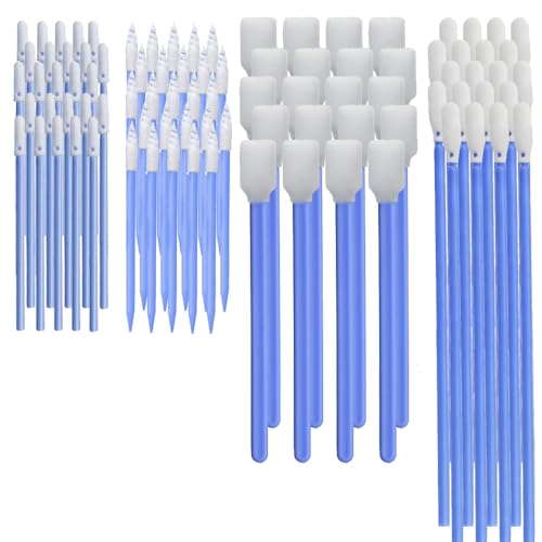 Wellgler's 100pcs Foam Cleaning Swabs, Multi-Purpose Cleanroom Foam Tip, Cleaning Swab Kitip,Lab Swabs. - color: 100pcs