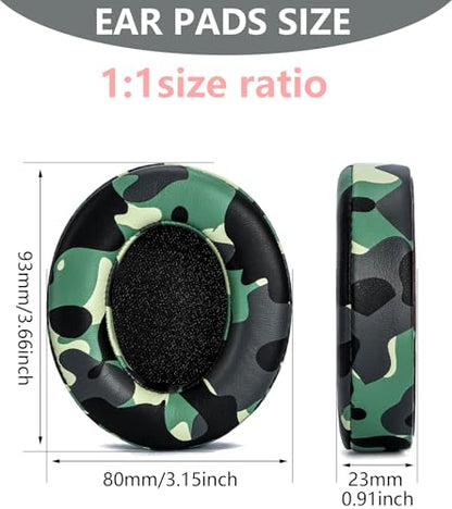 Replacement Ear Pads Compatible with Beats Studio 3 Wireless Military Green - color: military green