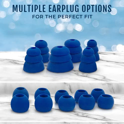 H2O Audio Surge Waterproof Sport In-Ear Headphones (Black/Blue)