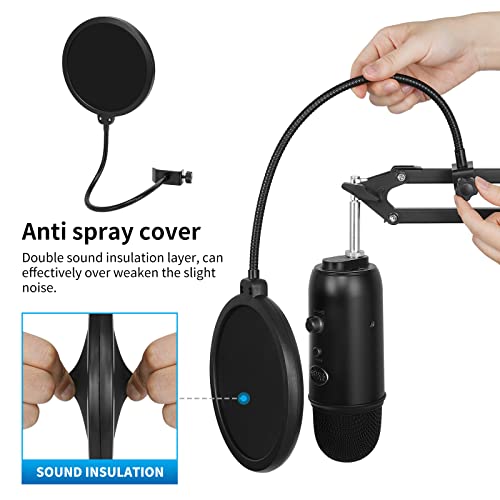 Heavy Duty Adjustable Boom Arm Microphone Stand - size: Medium Upgraded Boom Arm