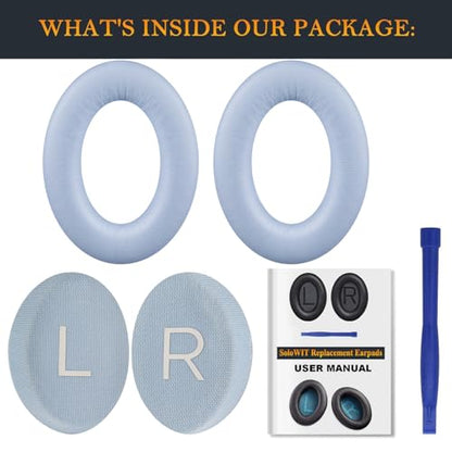 SOULWIT Earpads for Bose (QC45/QC SE/QC Wireless) - Moonstone Blue - color: Moonstone Blue