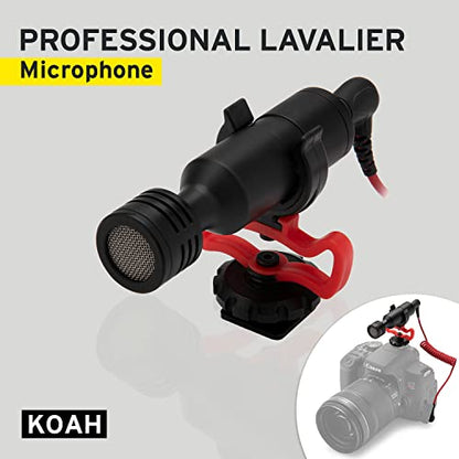 Condenser Camera Microphone – Compact, Straight Facing Professional On Camera Cardioid Mic - for Sony, Panasonic, Canon, Nikon, Fuji, Olympus Cameras