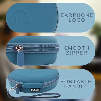 Hard Headphone Case for JBL Tune 510BT / 520BT Over-Ear Headphones, Blue - color: BLUE