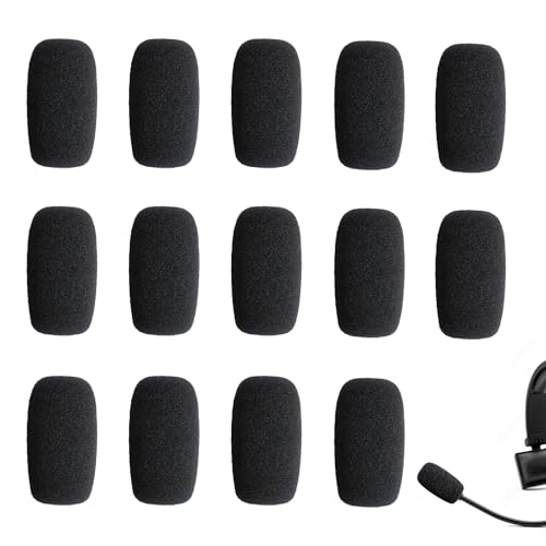 14-Pack Lavalier Microphone Foam Covers – 1.4" Windshields for Wireless Lapel Mics – Noise-Reducing Windscreens for Interviews, Podcasting, Vlogging, Video Recording