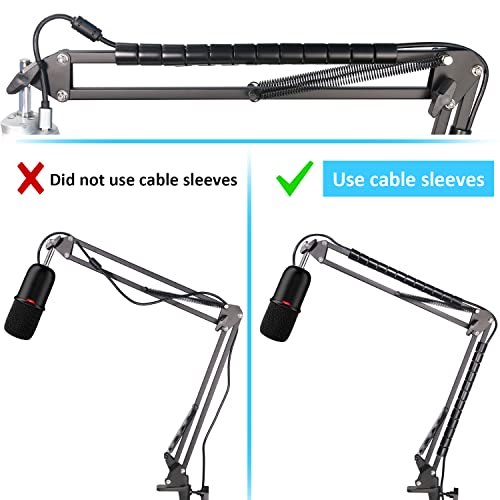 HyperX SoloCast Mic Boom Arm Stand - Professional Adjustable Scissor Microphone Boom Arm with Cable Sleeve Compatible with HyperX SoloCast Microphone by YOUSHARES