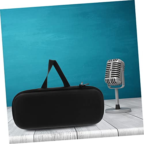 Vaguelly Protective Microphone Case Portable Mic Carrying Bag with Comfortable Handle Small Storage Box for Microphones and Speakers