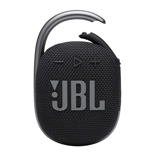 JBL Clip 4 - Portable Bluetooth speaker with a built-in battery, IP67 waterproof and dustproof, Compact size and great sound. - Black - color: Black, style: Clip4