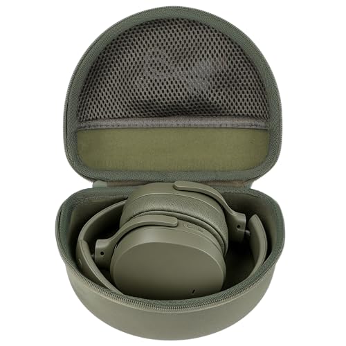 Case for Skullcandy Hesh Evo/Hesh ANC/Crusher ANC 2 Headphones | Hard Shell Shockproof, Portable Headphone Storage, Mesh Bag Organizer, Lightweight Travel - color: Drab Case