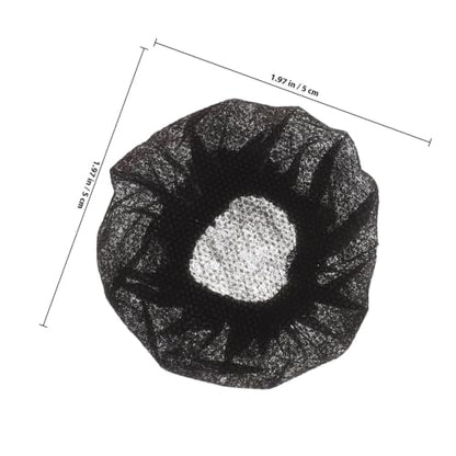 ABOOFAN 100pcs Disposable Microphone Covers Bulk, Non-woven Fabric Mic Shield Rubber Band, Versatile and Practical Microphone Caps for Live Performances and Recording Studios