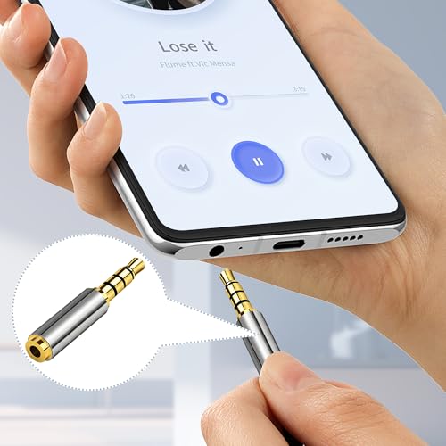 2.5mm Female to 3.5mm Male Adapter 2 Pack Gold Plated Jack Stereo Full Metal Connector Converter for Smartphones, Headphone, Mic, Tablets - style: 3.5M