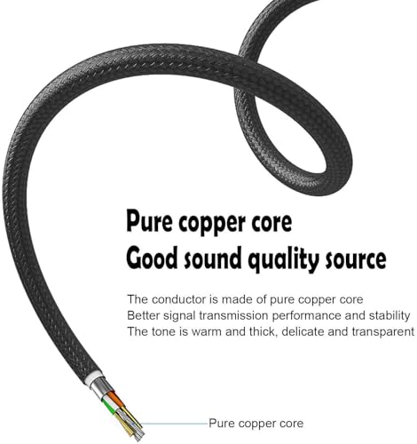 DIGITNOW 3.5mm 1/8" TRS to Dual 6.35mm 1/4" TS Mono Stereo Y-Cable Splitter Cord for Smartphone, Computer, CD Player, Speakers and Home Systems Amplifier, 3.3Ft - size: 3.3ft