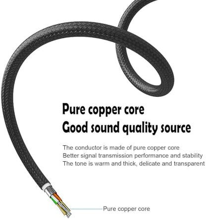 DIGITNOW 3.5mm 1/8" TRS to Dual 6.35mm 1/4" TS Mono Stereo Y-Cable Splitter Cord for Smartphone, Computer, CD Player, Speakers and Home Systems Amplifier, 3.3Ft - size: 3.3ft