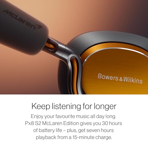 Bowers & Wilkins Px8 S2 Wireless Over-Ear Headphones, McLaren Edition - color: McLaren Grey