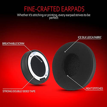 Krone Kalpasmos Cooling-Gel Earpad Replacement for Beats Solo 2 & 3 Wireless/Wired Headphone, Instant-Chill Ear Cushion Premium Memory Foam with Kits, Superb Comfortable Easy to Install - color: Cooling-Gel