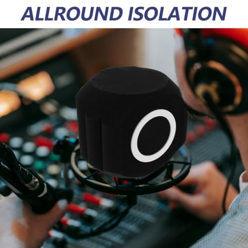 Black Ball Studio Mic Shield for Podcast Voiceover Recording